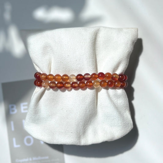 Carnelian Bracelet 6mm 紅玉髓