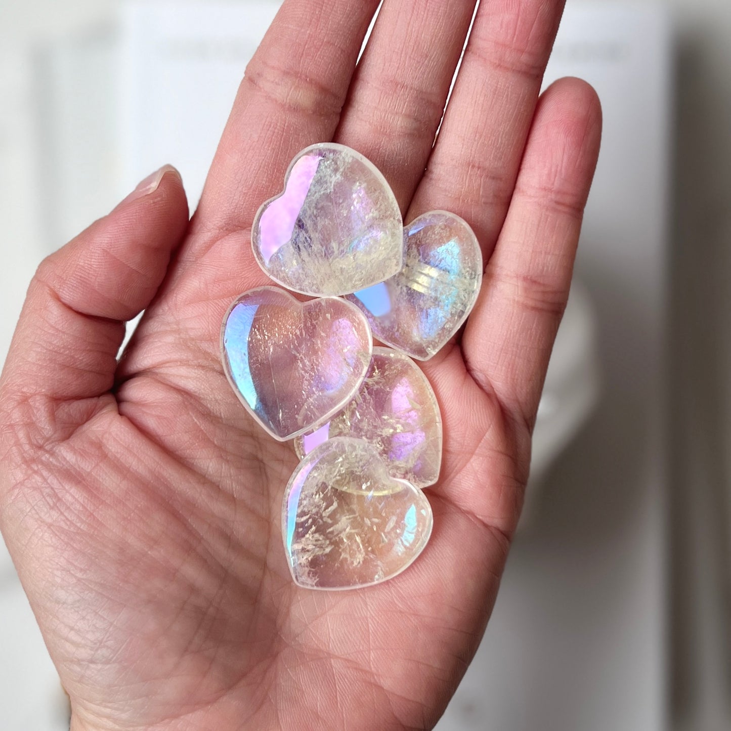 Angel Aura Quartz Heart 2.5cm 天使光水晶