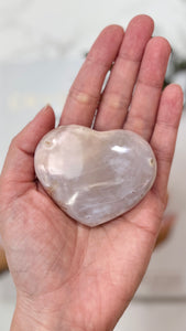 Flower Agate Heart (FA-006)