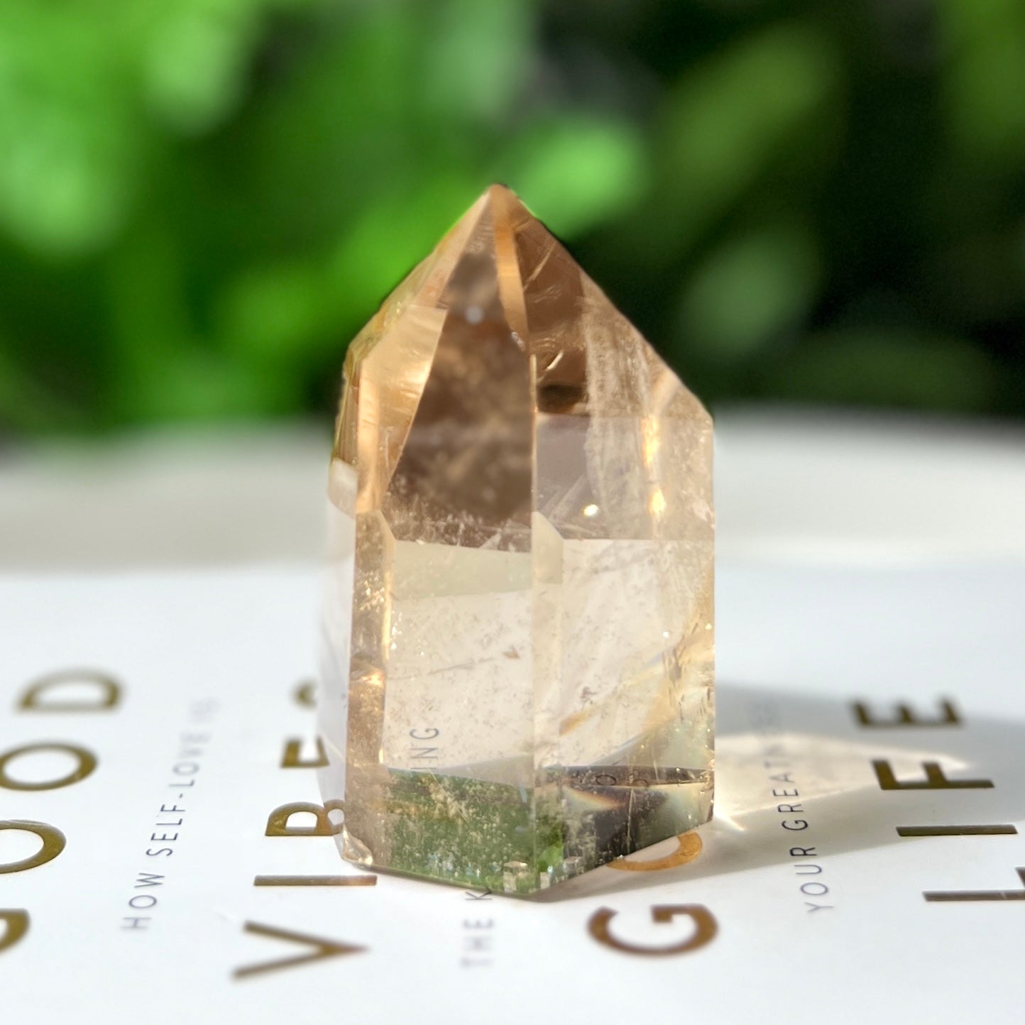 Natural Citrine Point 天然黃水晶