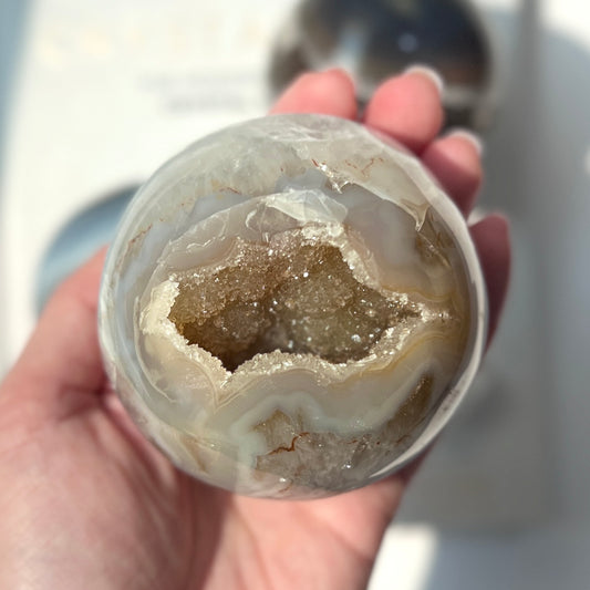 Druzy Agate sphere 7cm 瑪瑙球