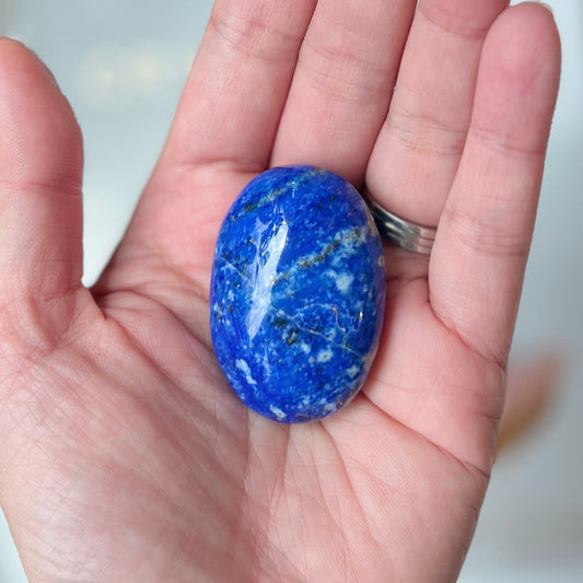 Lapis Lazuli Palm Stone 青金石