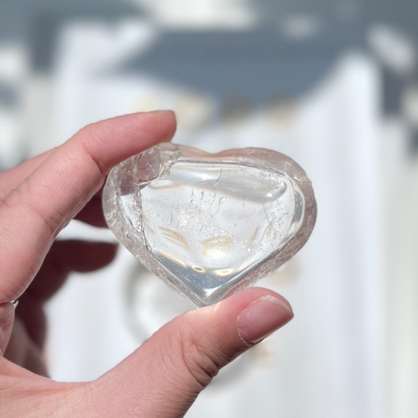 Clear Quartz Heart 白水晶