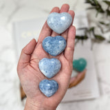 Blue Calcite Heart 3cm (BC-H02)