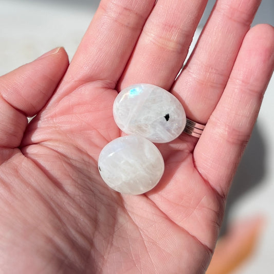 Rainbow Moonstone Tumble Stone (High Quality) 月光石