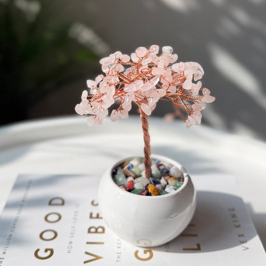 Rose Quartz Tree 粉晶樹