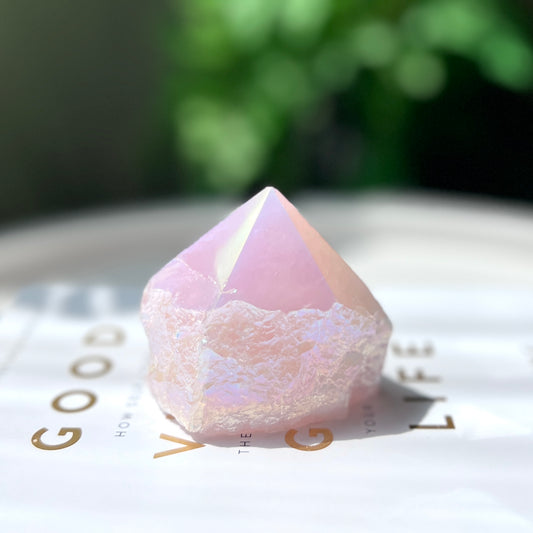 Rose Aura Point 粉晶天使光水晶
