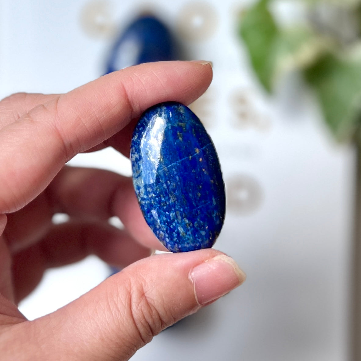 Lapis Lazuli Palm Stone 青金石
