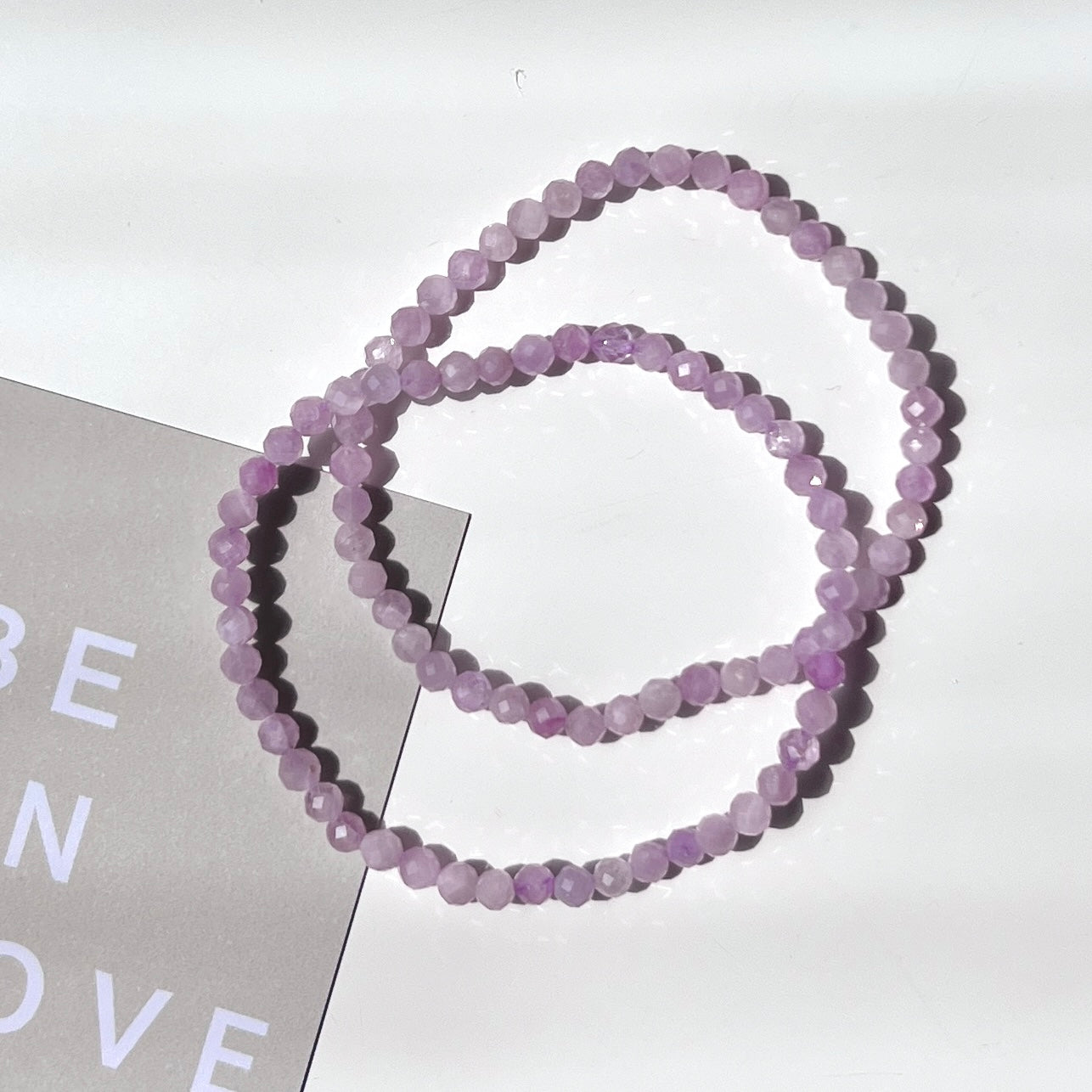 Kunzite Facet Bracelet 4mm 紫鋰輝