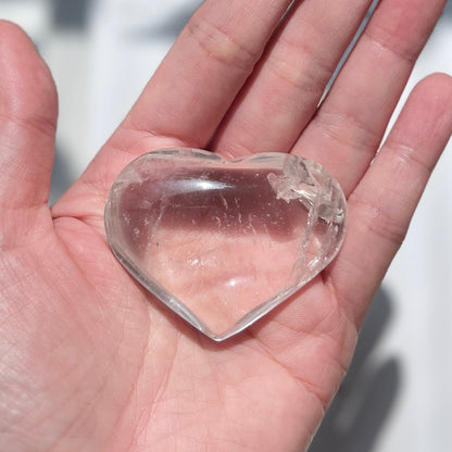 Clear Quartz Heart 白水晶