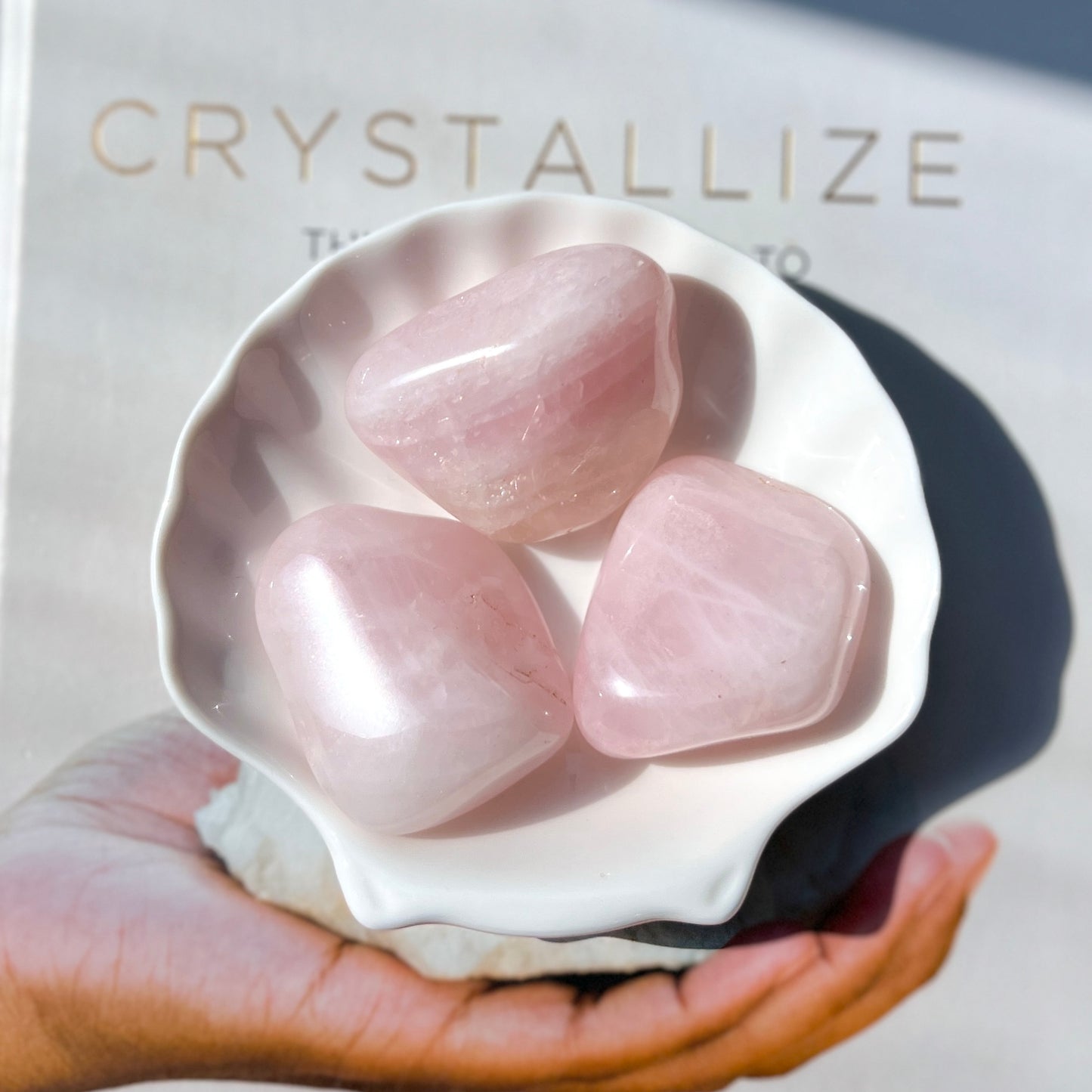 Rose Quartz XL Tumble Stone 4-5cm 粉晶
