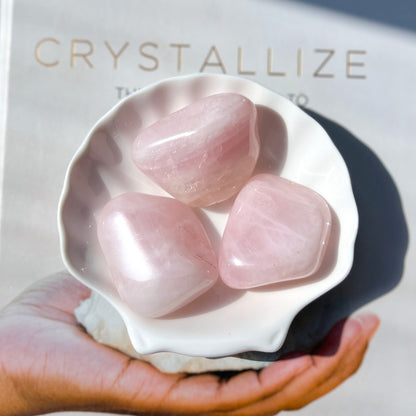 Rose Quartz XL Tumble Stone 4-5cm 粉晶
