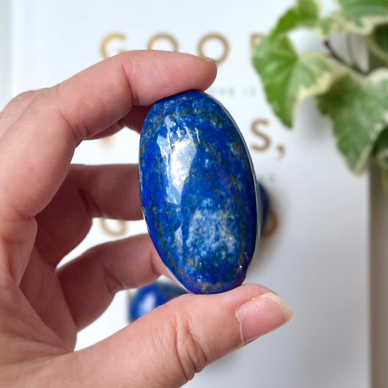 Lapis Lazuli Palm Stone 青金石