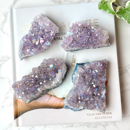 Amethyst Aura Cluster 紫晶天使光晶簇
