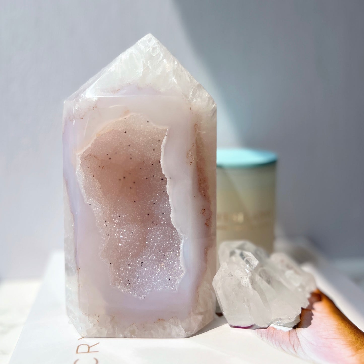 Druzy Agate Tower 瑪瑙