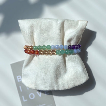 Seven Chakra Bracelet 6mm 七脈輪能量手鍊