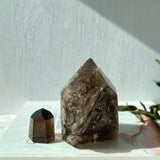 Smoky Quartz semi polished point (SQ-019)