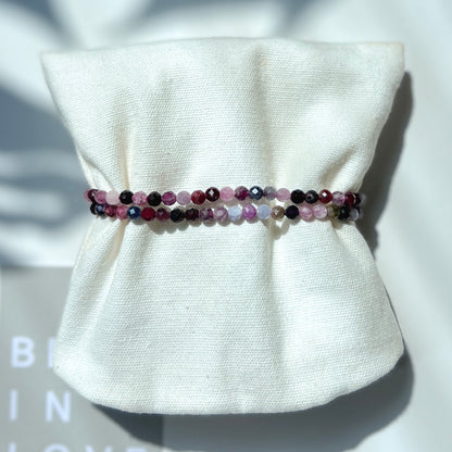 August Birthstone 8月誕生石 - Spinel Faceted Bracelet 4mm 尖晶石