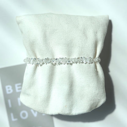 Herkimer Diamond Bracelet 6mm 赫基蒙閃靈鑽