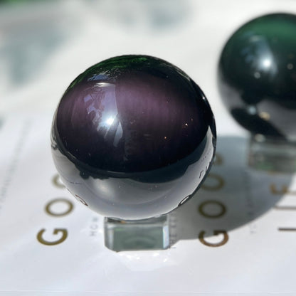 Rainbow Obsidian Sphere 彩虹黑曜石