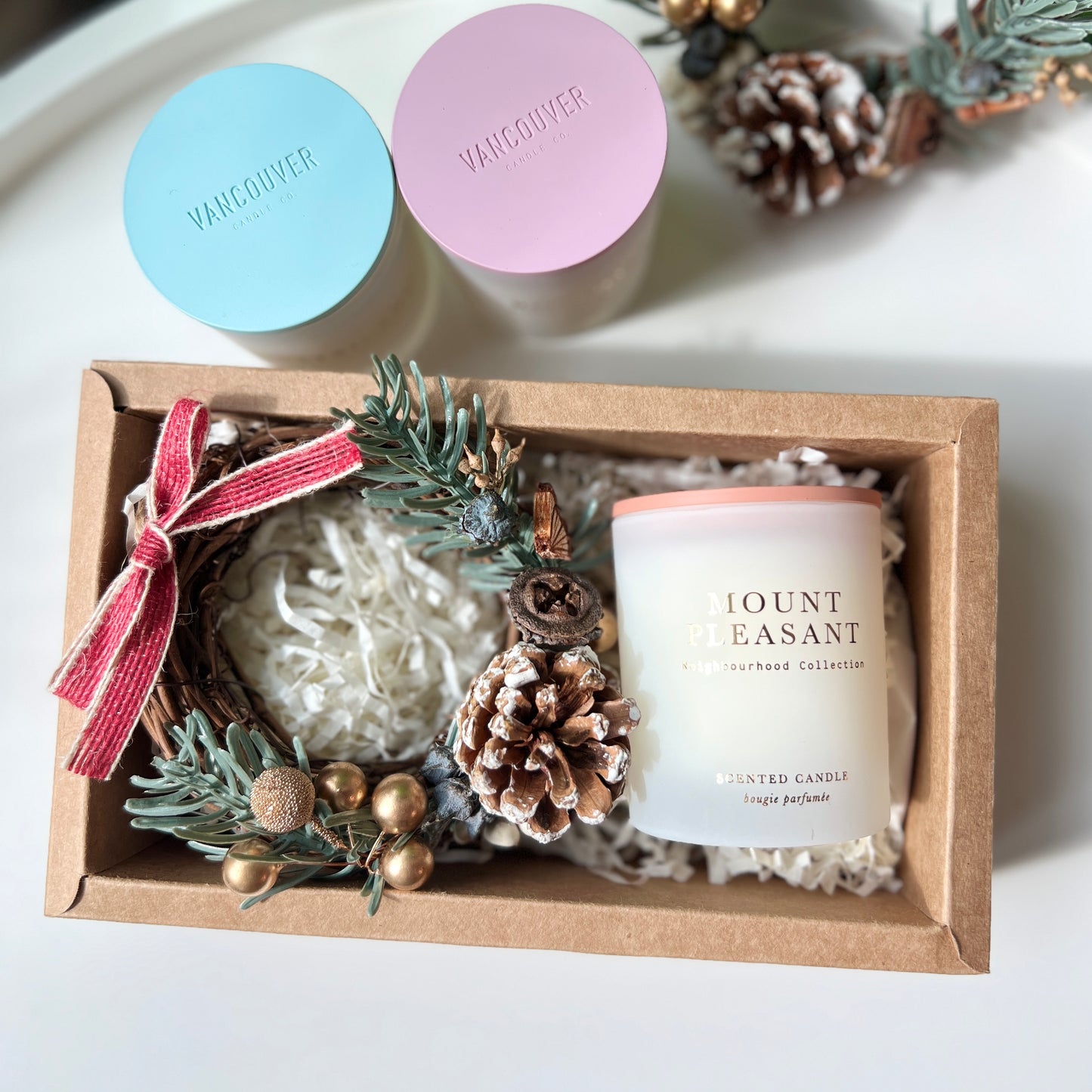 Candle X'mas Set 聖誕套裝 - 棉花大豆蠟燭