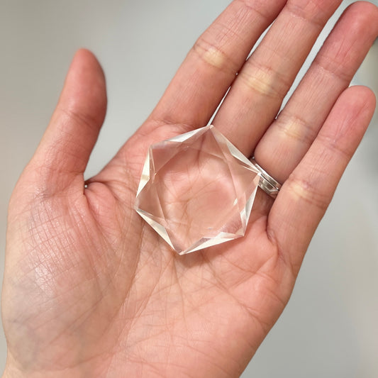 Clear Quartz David Star (CQ-069)