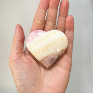 Pink Aragonite Heart (ARG-009)