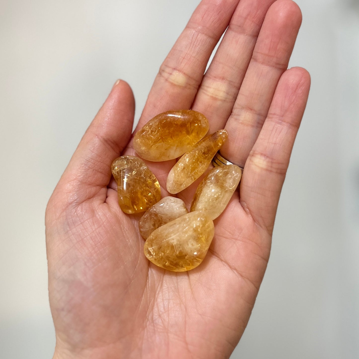 Citrine Tumble Stone (CI-TS03) Extra Quality