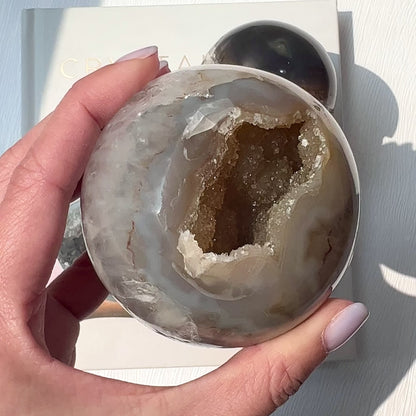 Druzy Agate sphere 7cm 瑪瑙球