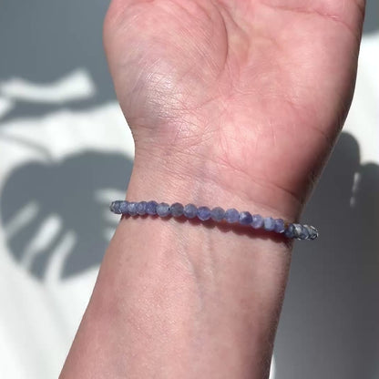 December Birthstone 12月誕生石 - Tanzanite Facet Bracelet 4mm 坦桑石