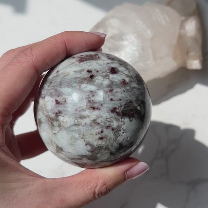 Ocean Jasper sphere 海洋碧玉
