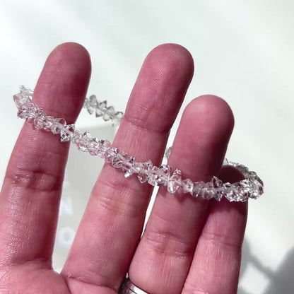 Herkimer Diamond Bracelet 6mm 赫基蒙閃靈鑽