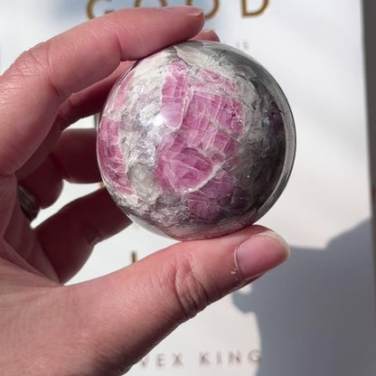 Red Tourmaline Sphere 紅碧璽