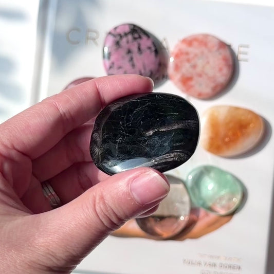 Hypersthene Palm stone 金運石