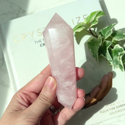 Rose Quartz Vogel (12 Facets) 粉晶