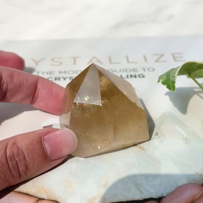 Natural Citrine Point 天然黃水晶