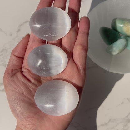 Selenite Palm Stone 透石膏