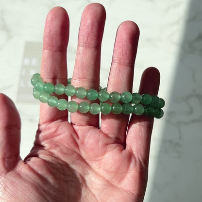 Aventurine bracelet 6mm 東菱玉