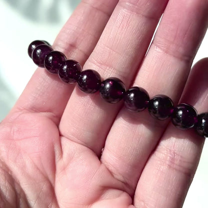 Garnet Bracelet 7mm 石榴石 (High Quality)