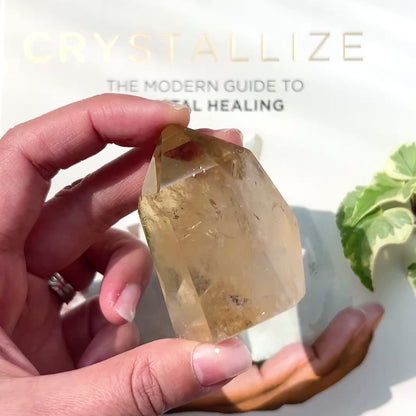 Natural Citrine Point 天然黃水晶