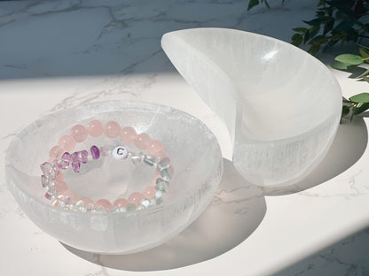 Selenite Moon Bowl 透石膏月亮碗