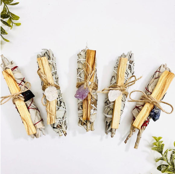 Sage Palo Santo with Stone