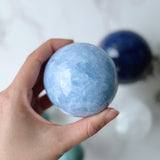 Blue Calcite Sphere (BC-001)