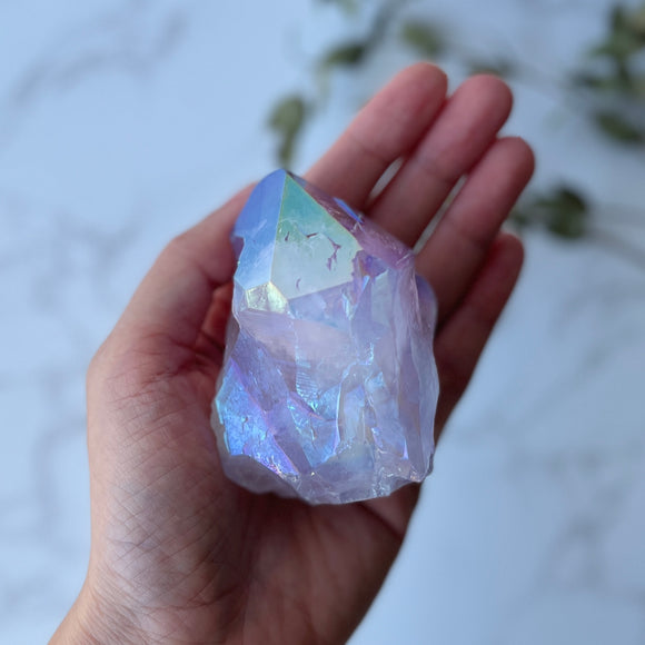 Amethyst Aura Semi Polished Point (AA-003)