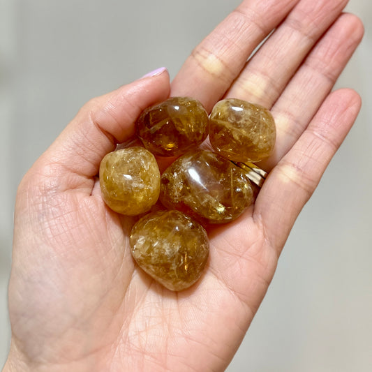Honey Calcite Tumble stone 蜂蜜方解石