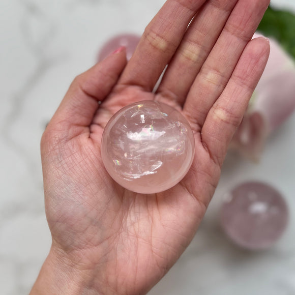 Rose Quartz Sphere (RQ-004)