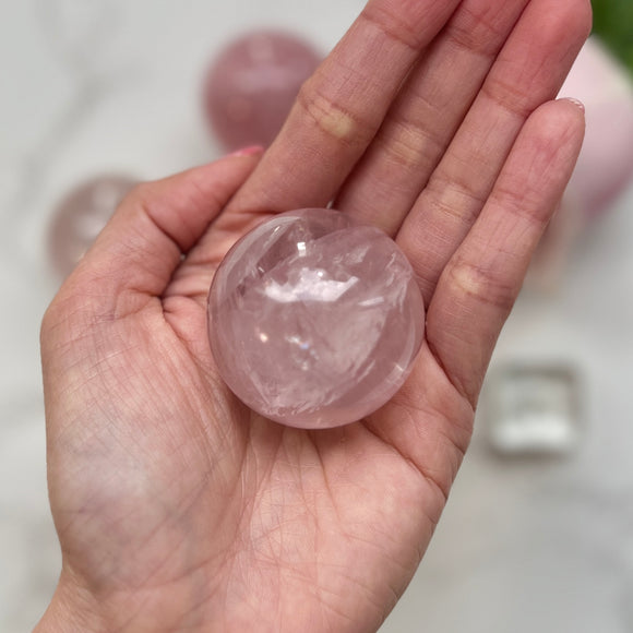 Rose Quartz Sphere (RQ-009)