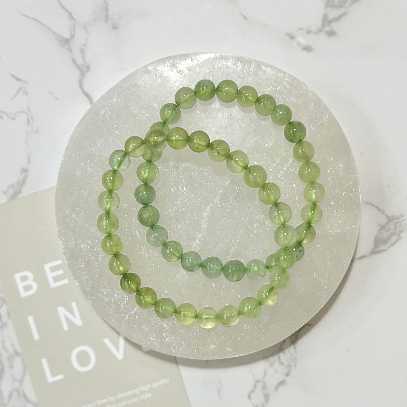Prehnite Bracelet 7mm