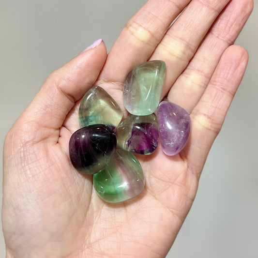 Fluorite Tumble stone 螢石