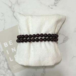 Garnet Bracelet 7mm (High Quality)